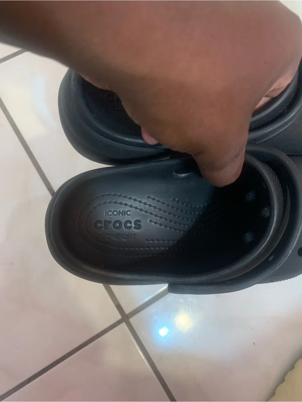 CROCS Kids Black Slip-On Clogs
